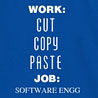 Cut Copy Paste - Slogan Printed T - shirt for Men