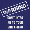 Warning - Slogan Printed T - shirt for Men