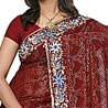 Georgette Saree with Thread and Sequins Embroidery