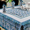 Hand Block Printed Table Cover with 6 Napkins