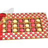 Diamond Sugar Free Chocos in Red and Gold Checker Board
