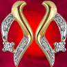 Asmi Diamond Gold Earrings