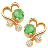 Diamond n Emerald Earring